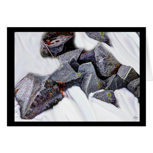 Granito en una tarjeta de Snowfield (Anverso (Horizontal))