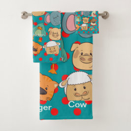 Granja animal adorable Niños tigre safari azul