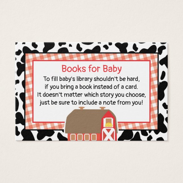 Granja Barnyard Animales Baby Shower Books For Bab (Anverso)