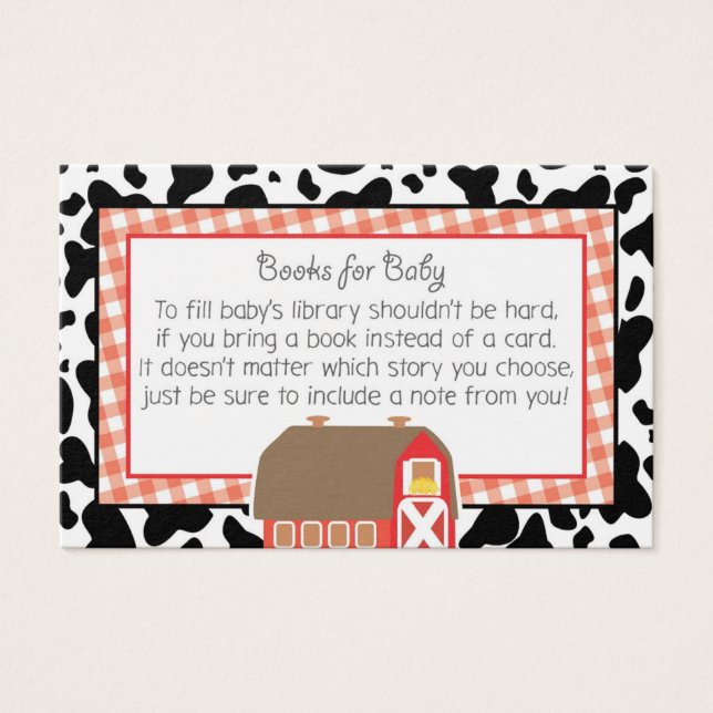 Granja Barnyard Animales Baby Shower Books For Bab (Anverso)