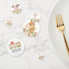 Granja Bebé Animales Baby Shower Confetti