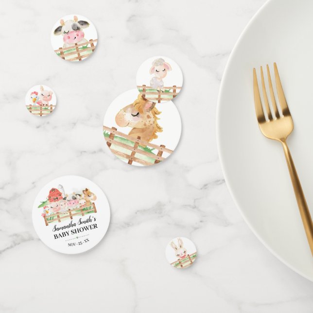 Granja Bebé Animales Baby Shower Confetti (Grupo)