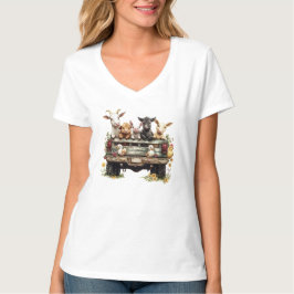 Granja de Animales Adorables en Camiseta