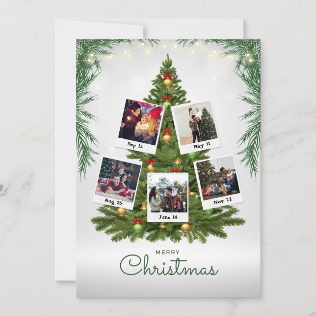 Granja de árbol de navidad de foto de familia rusa (Anverso)