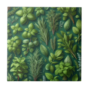 Granja de Hierbas Rústicas Azulejo de Cerámica par