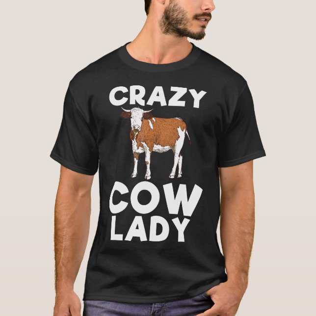 Granja de la Señora Vaca Loca Camiseta de Ganaderí (Anverso)