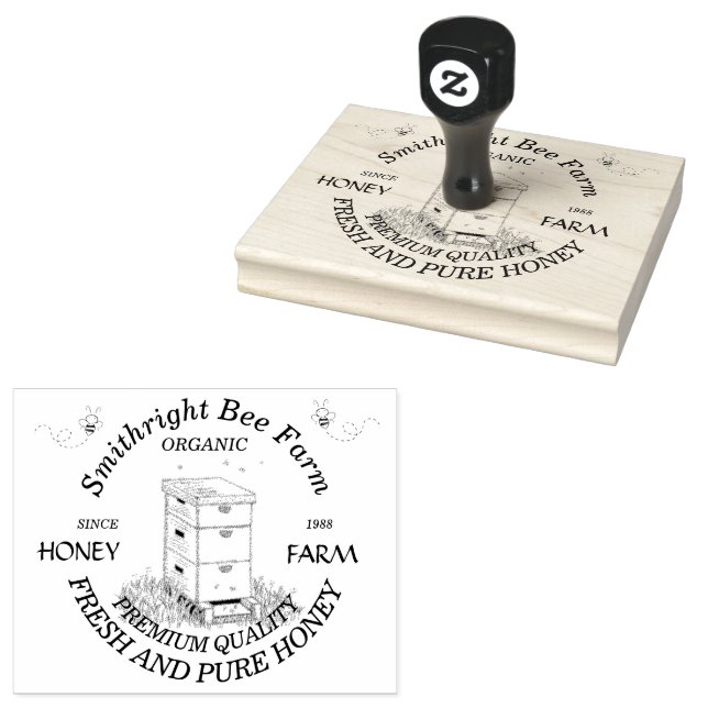 Granja De Miel De Abeja Con Sello De Caucho De Hiv (Sellado)