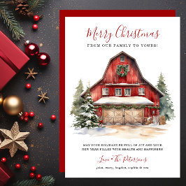 Granja de Navidad de Invierno Rústico