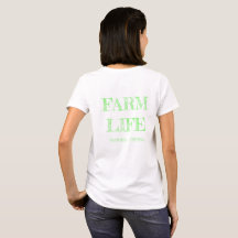 Granja de pastas; camiseta verde