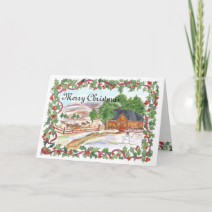Granja de Rancho Navidad Victoriana