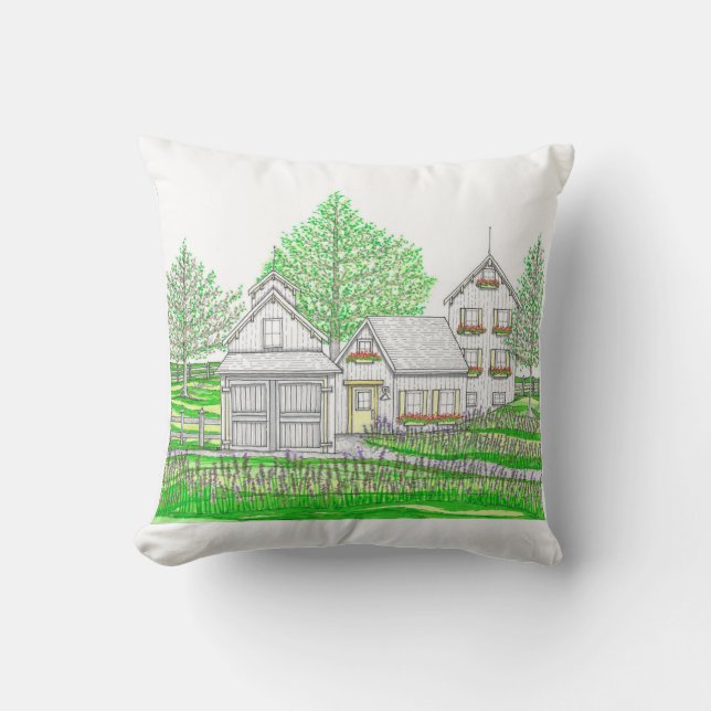 Granja de tiro de mano y almohada de grano origina (Anverso)