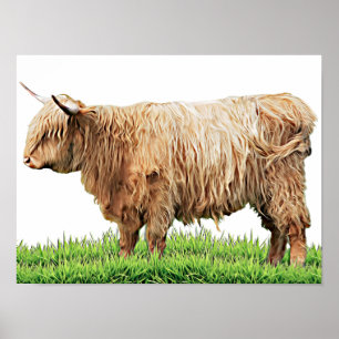 Granja de vaca Highland Animales Arte Occidental
