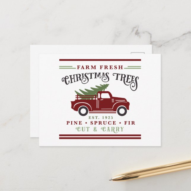 Granja fresca de árboles de Navidad (Anverso/Reverso In Situ)