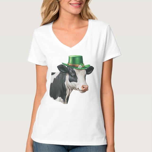 Granja irlandesa | Camiseta de vaca de San Patrici (Anverso)