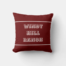 Granja o Cojín decorativo de rancho personalizada 