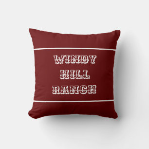 Granja o Cojín decorativo de rancho personalizada 