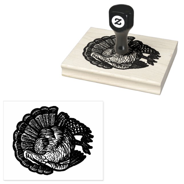 Granja Turquía Mano de madera Sello de arte (Sellado)