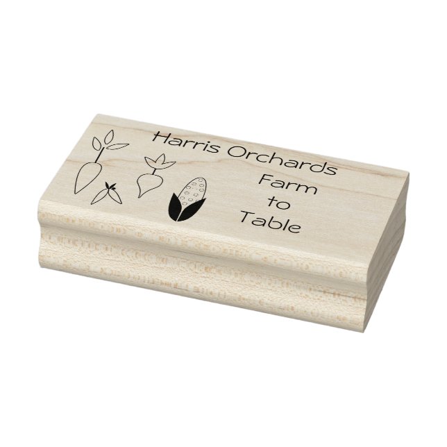 Granja vegetal a mesa sello de arte (Sello)