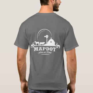 Granja y rancho Mapdot de la camiseta Unisex (logo