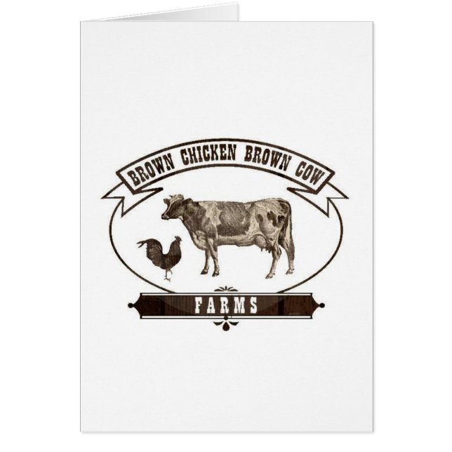 Granjas de la vaca de Brown del pollo de Brown (Frente)