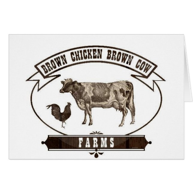 Granjas de la vaca de Brown del pollo de Brown (Anverso (Horizontal))