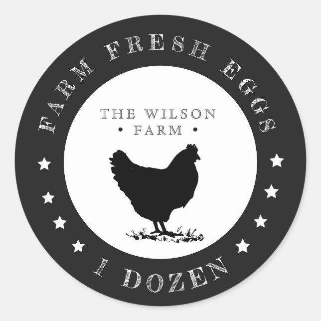 granjas mejores estrellas Egg Carton Pegatina (Anverso)