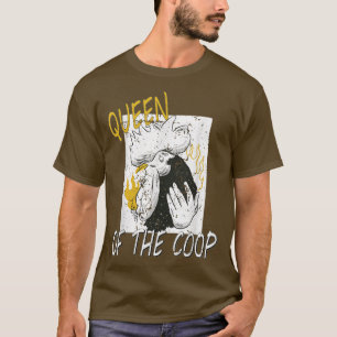 Granjero de pollo Reina de la camiseta de Coop