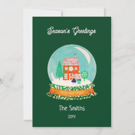 Granjero Feliz Navidad Nieve de Navidad Globe Sant