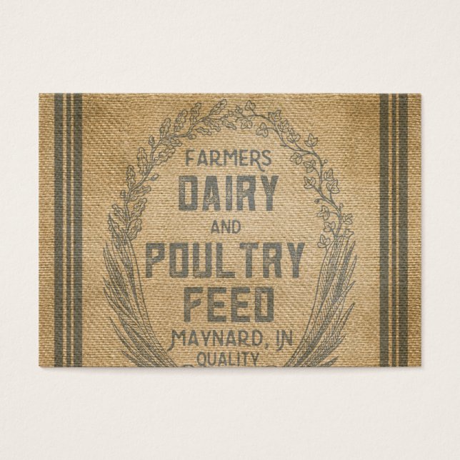 Granjeros Leche Leche Burlap (Frente)