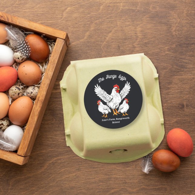 granjeros mercado de la caja de huevos Etiqueta li (Subido por el creador)