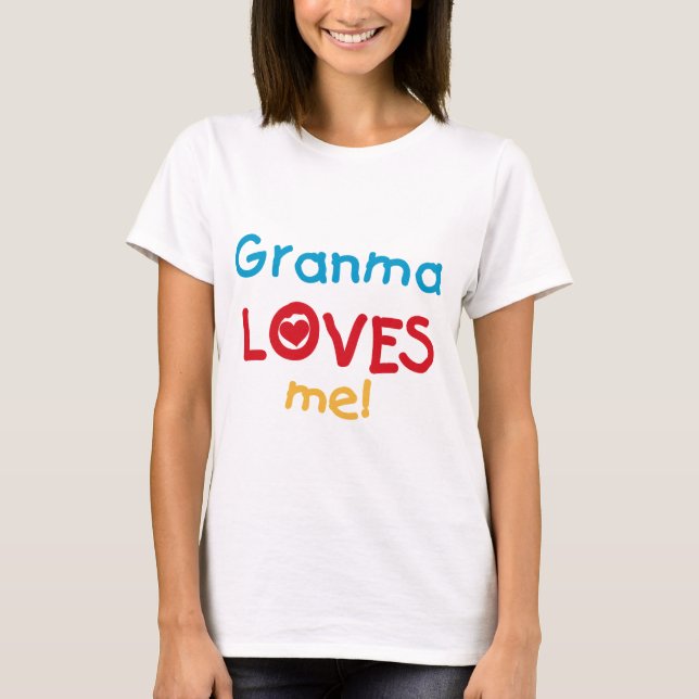 Granma me ama camisetas y regalos (Anverso)