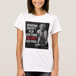 Granny Beer Pong, camiseta