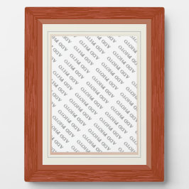 Grano de madera con marco coincidente Añadir placa