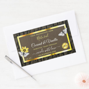 Grano de madera Dark Brown Etiquetas de productos 