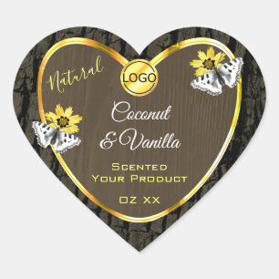 Grano de madera Dark Brown Etiquetas de productos 