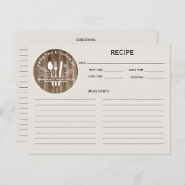 Grano de madera de la cocina de la receta del mono