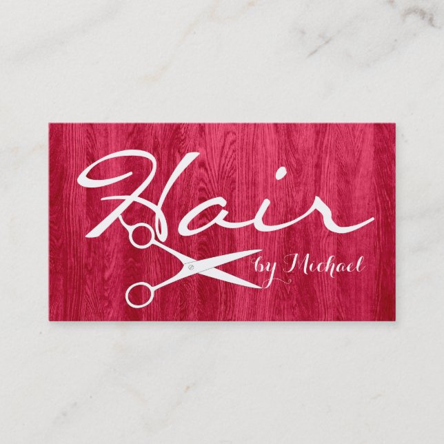 Grano de madera rojo moderno #3 de la cita del (Anverso)