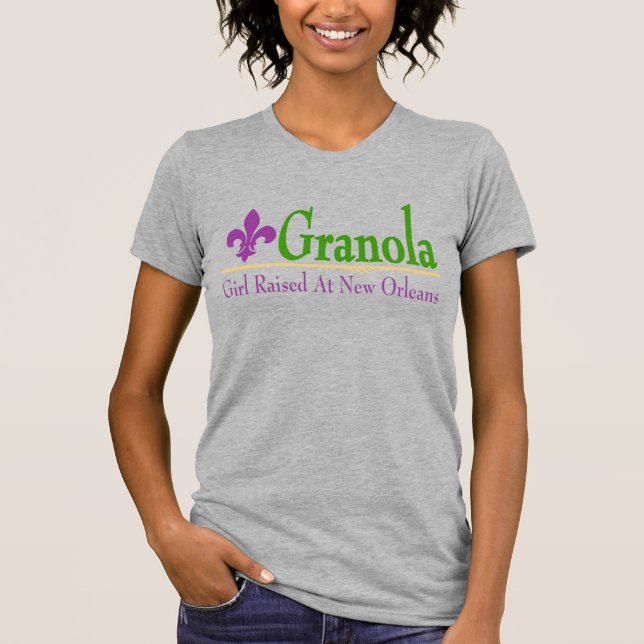 Granola: Chica Criado En La Camiseta De Nueva Orle (Anverso)