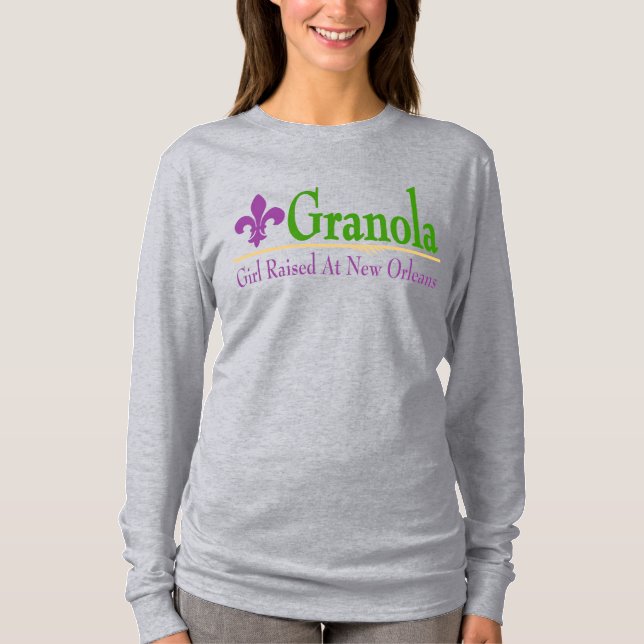 Granola: Chica Criado En La Camiseta De Nueva Orle (Anverso)