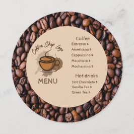 Granos de Café Informales Agrega Tu Menú Cafetería
