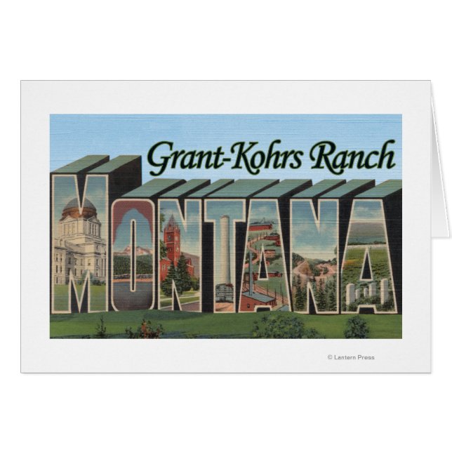 Grant-Kohrs Ranch, Montana - Escenas de letras gra (Anverso (Horizontal))