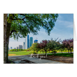Grant Park Morning Walk Tarjeta de agradecimiento