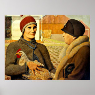 Grant Wood - Valoración, pintura de arte fino,