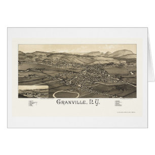 Granville, mapa panorámico de NY - 1886