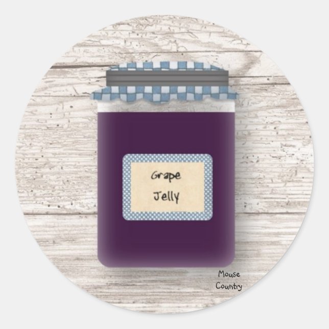 Grape Jelly Pegatina (Anverso)