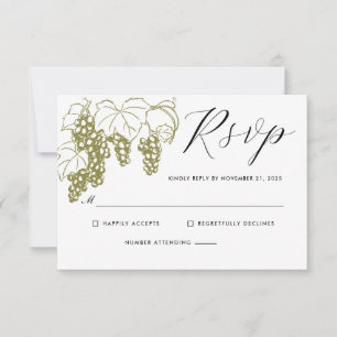Grapevine Elegant RSVP Vineyard Boda de Italia