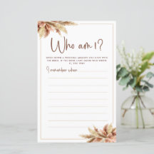 Grasa Dry Pampas | Quién soy la tarjeta de juego