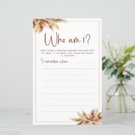 Grasa Dry Pampas | Quién soy la tarjeta de juego