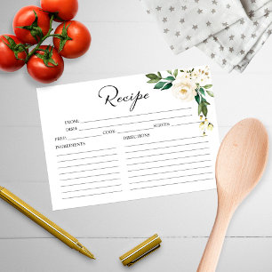 Grasas de recetas de ducha con flores blancas de v