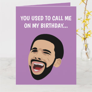 Grasas divertidas, tarjeta de cumpleaños feliz y d